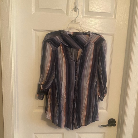 torrid Tops - Torrid striped blouse size 2